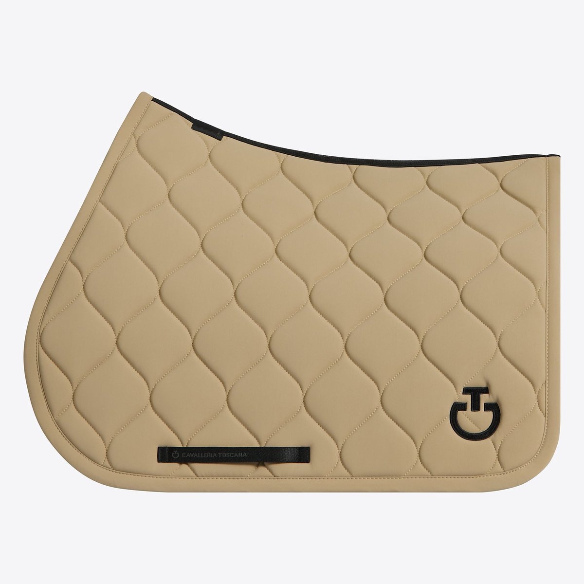 Cavalleria Toscana New Circular Quilted Jersey Zadeldek Jumping Full Beige