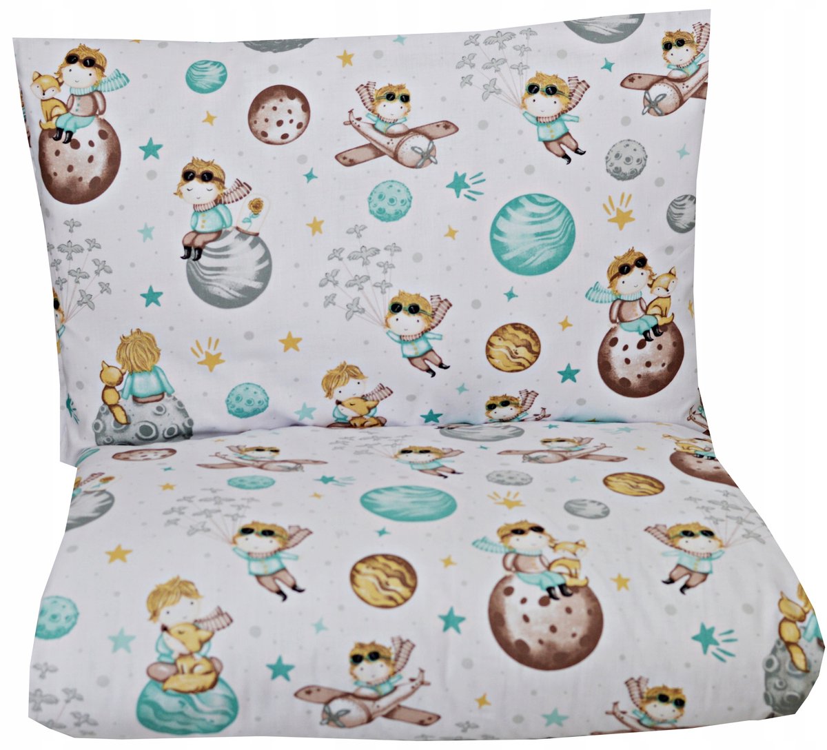 Kinderledikant dekbedovertrekset 120x90cm & 120x60cm Katoen