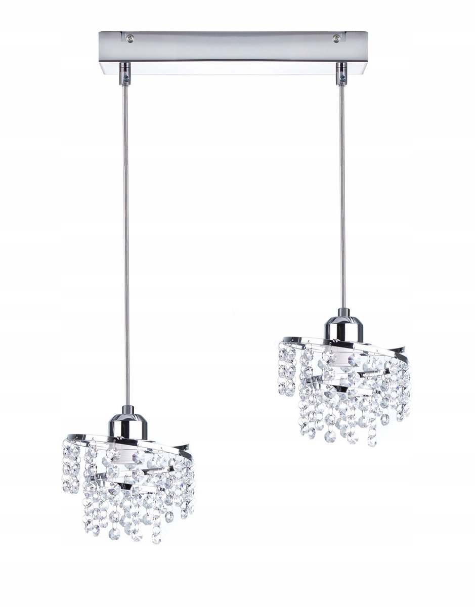 Moderne kristallen plafondlamp chroom - luxe design