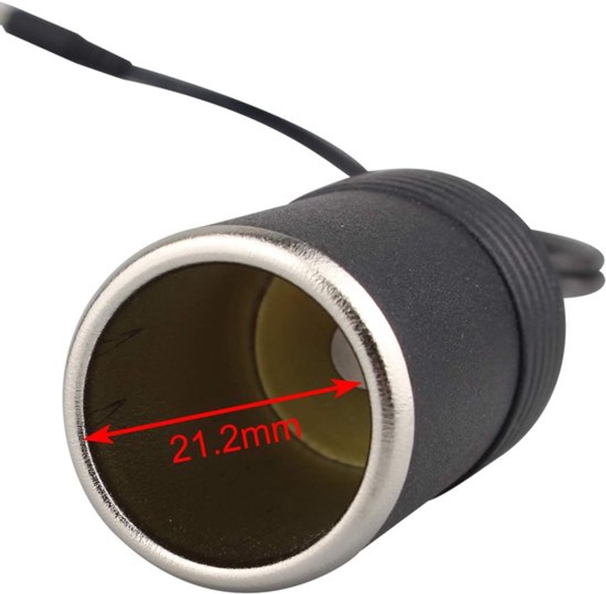 SnelShoppen - Car Cigarette Lighter Extension Cable 3m - 12V 24V 10A Male Female Adapter Plug - DC Power Supply Wire Lead voor Auto Charger - Flexibel