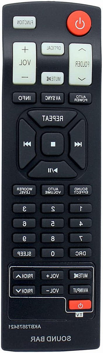 Afstandsbediening Vervanging - Soundbar Afstandsbediening - Soundbar Bediening - Direct te Gebruiken - 10 Meter Bereik - Zwart