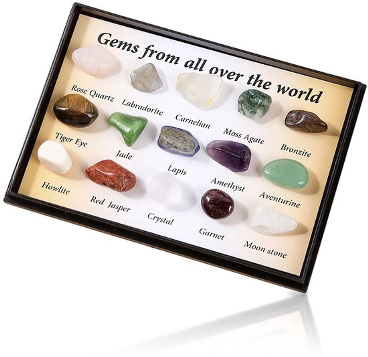 Edelstenen Set 15 Soorten - Kristallen Sieraden - Decoratie - Opbergdoos - Meditatie - Wit Kristal - 31g
