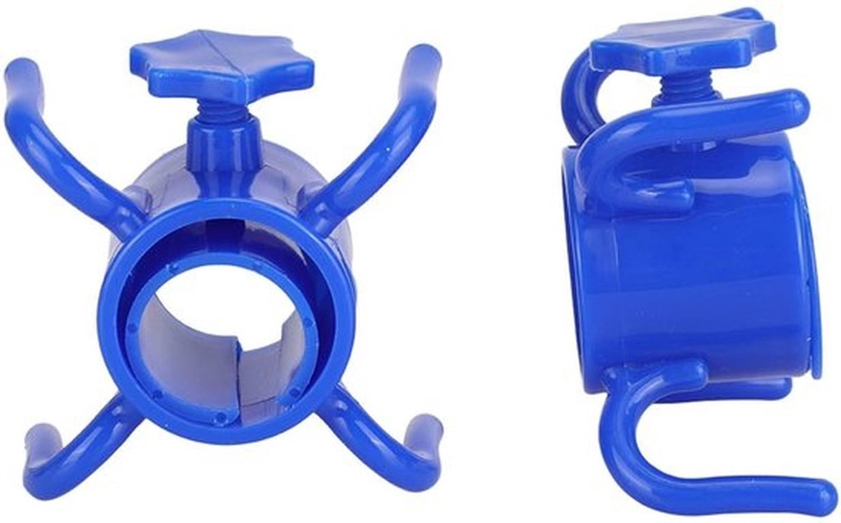 Strandparapluhaken Set Van 2 - Verstelbare Hoogte - Kunststof Haken - Antislip Klauwen - Duurzaam Materiaal - Voor Hoeden/Zonnebrillen - Parapluhaak