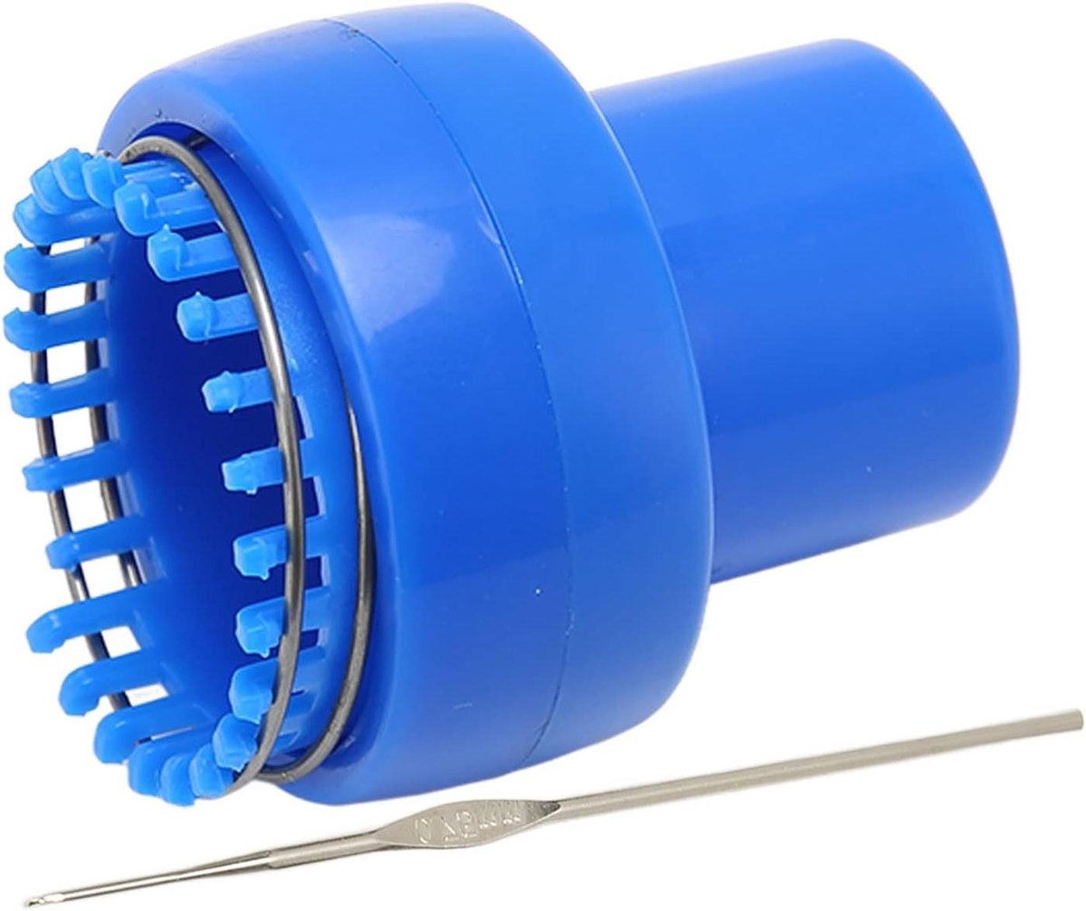 Mini Breimachine - Haakmachine Breigereedschap - Snel Haken - Automatische Vrijlating - Compact Formaat - Blauw