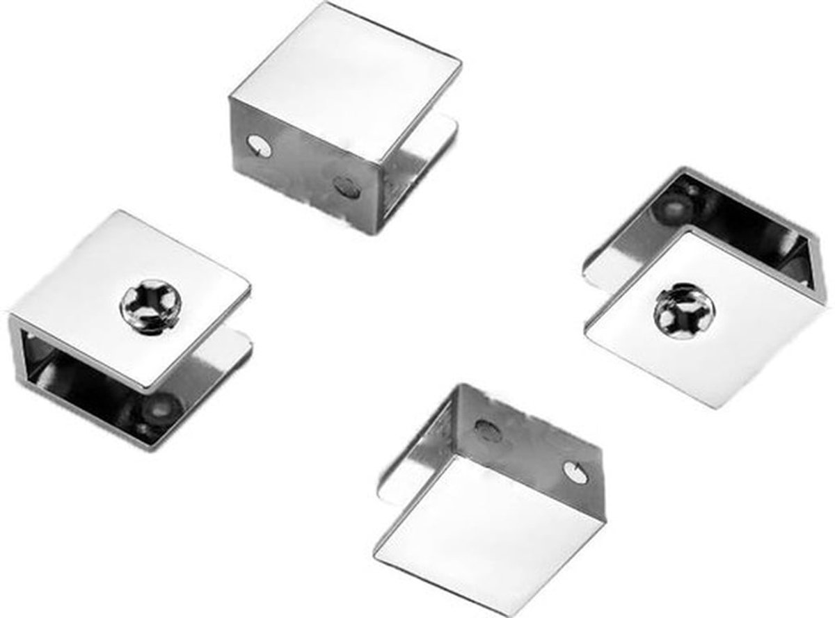 Plankbeugels 4 Stuks - Zinklegering - Ondersteuning voor Houten/Glazen Planken - Eenvoudige Installatie - Draagkrachtig - Ruimtebesparend - Planksteunen