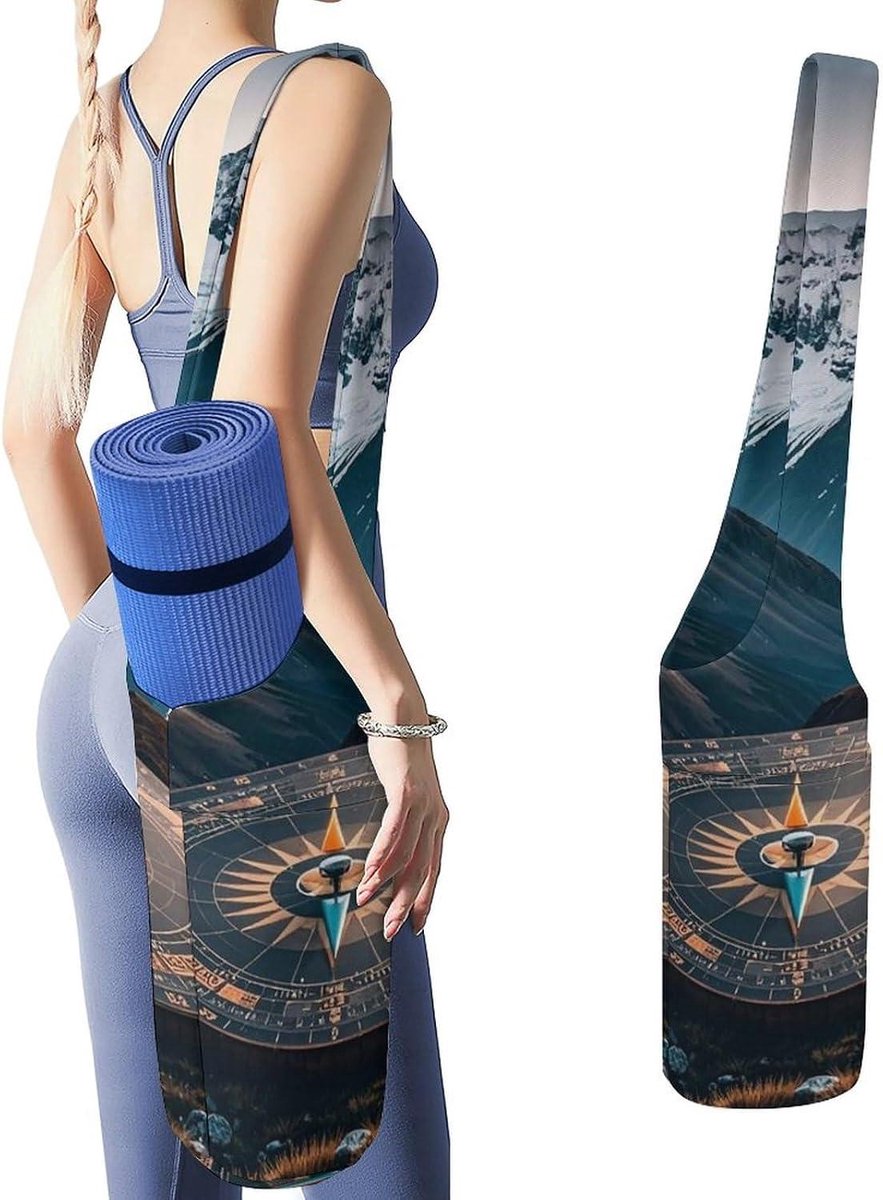 Yoga Mat Tas - Sporttas - Sporten en Reizen - Multifunctioneel Ontwerp - 50x40x18cm - Wit