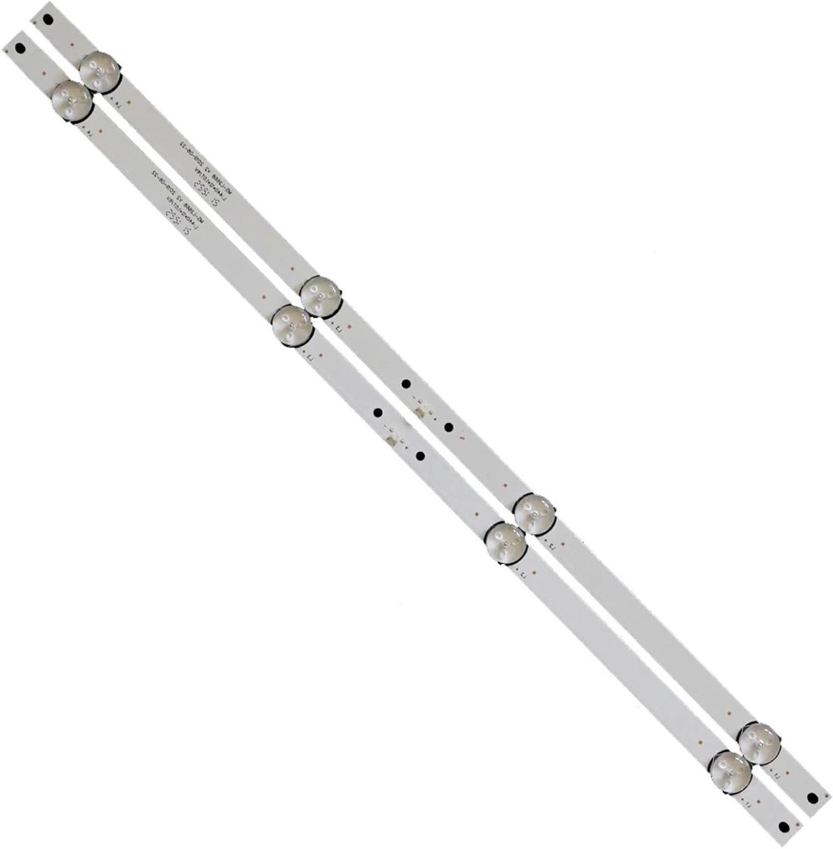 LED Achtergrondverlichting Strips - TV Verlichting - TV Reparatie - 4 Lamp per Strip - 20 Stuks - Niet gespecificeerd
