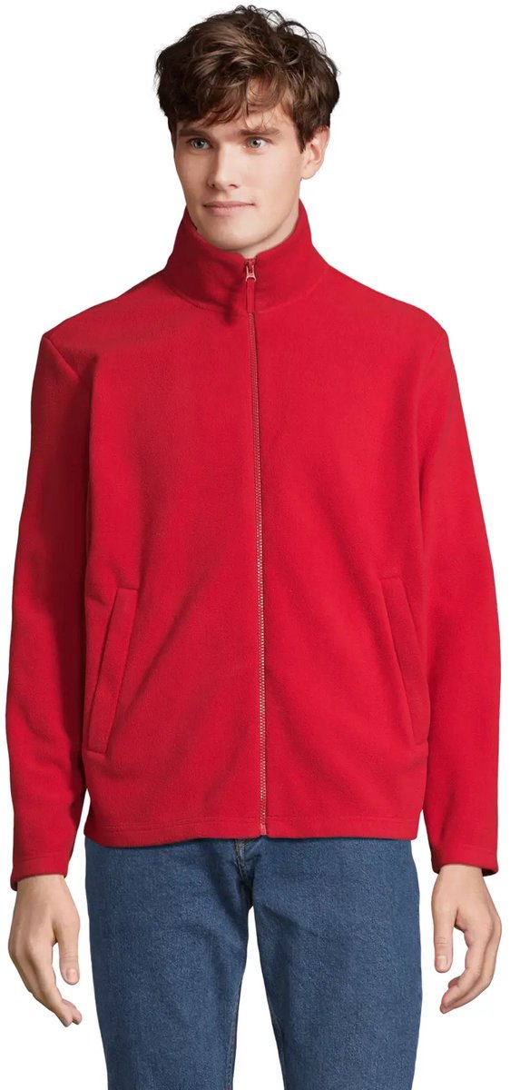 SOL’S Unisex Microfleece Full-Zip Jacket Nitro L04759 Rood