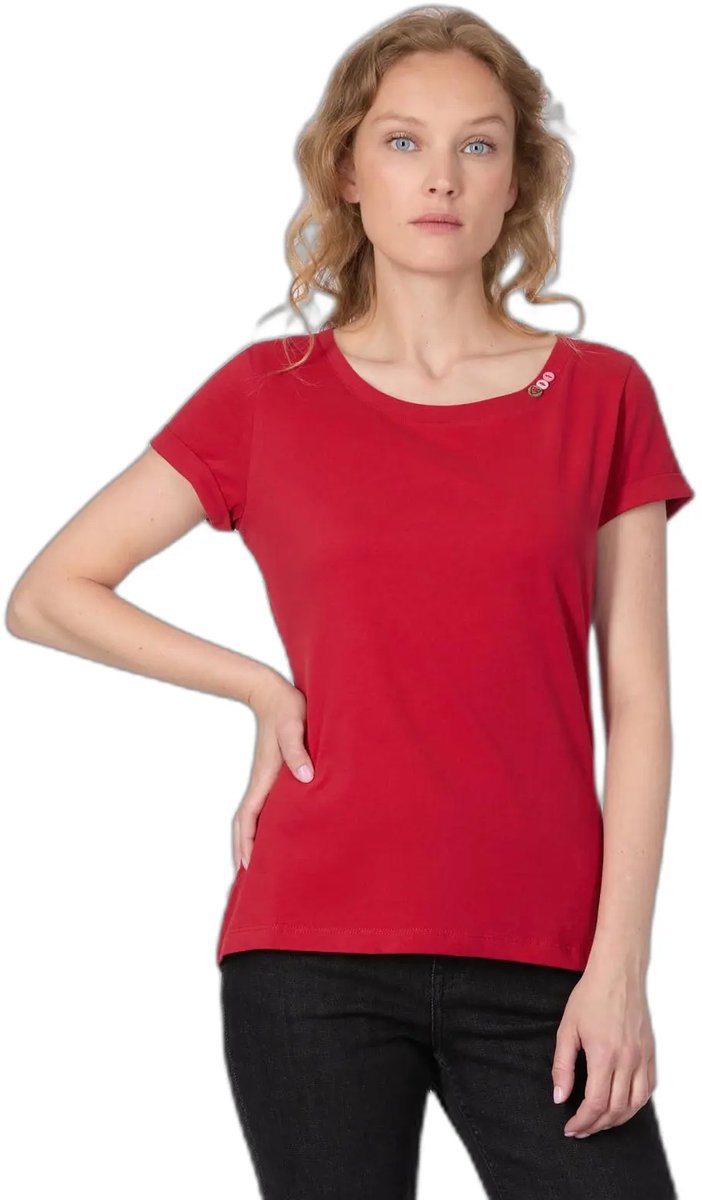 T-shirt dames Ragwear Fllorah Gots Rood