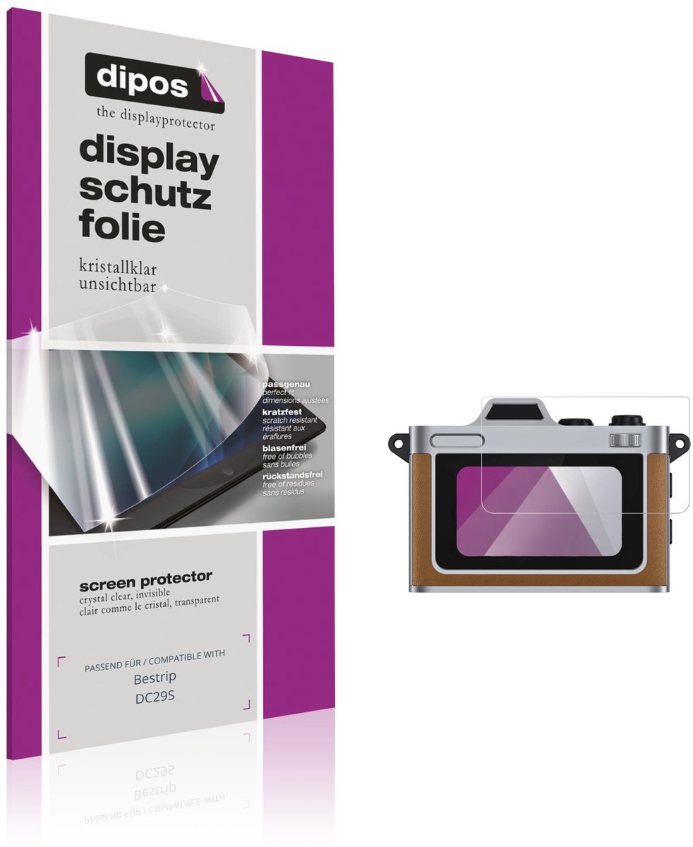 dipos – 4x Beschermfolie geschikt voor Bestrip DC29S | Krasbestendige & heldere Screenprotector Ultra-Thin