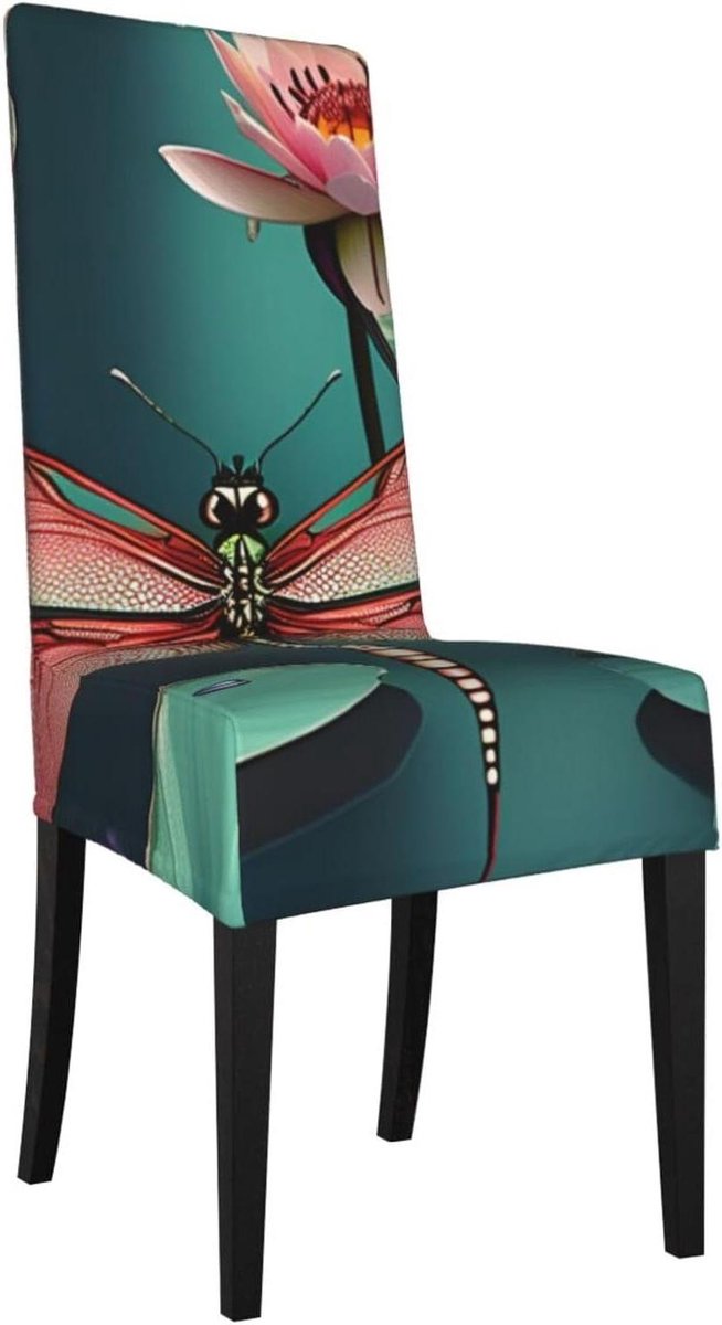 Stoelhoezen - Eetkamerstoelhoezen Meubelhoezen - Stoelen Vernieuwen - Waterdichte Bescherming - Past Meeste Stoelen - Zwart