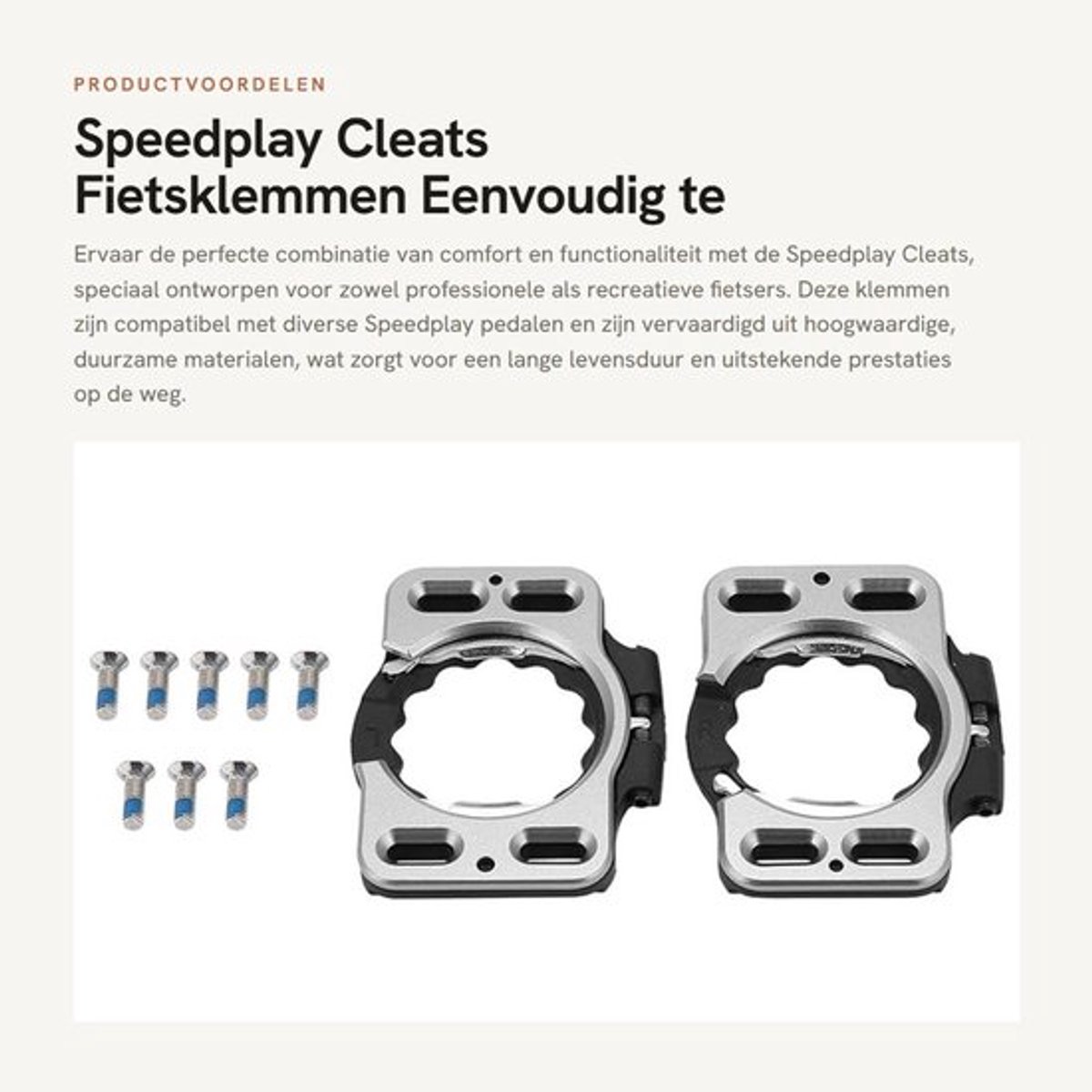 Fietsklemmen - Compatibel met Speedplay pedalen - 9 Schroeven - Duurzaam materiaal - Eenvoudig te installeren - Comfortabel om te lopen - Fietsschoenen