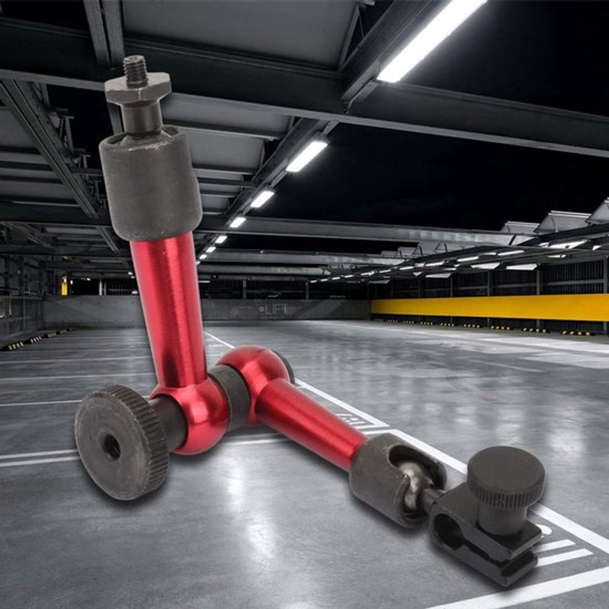 Meetklokstandaard - Verstelbare Universele Houder - Magnetische Voetsteun - Machinebouw - Wetenschappelijk Onderzoek - Schokbestendig - Meetklokhouder