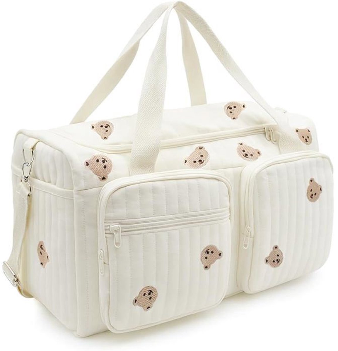 LISM-Ruime luiertas, lichtgewicht handtas/schoudertas - reistas - beige