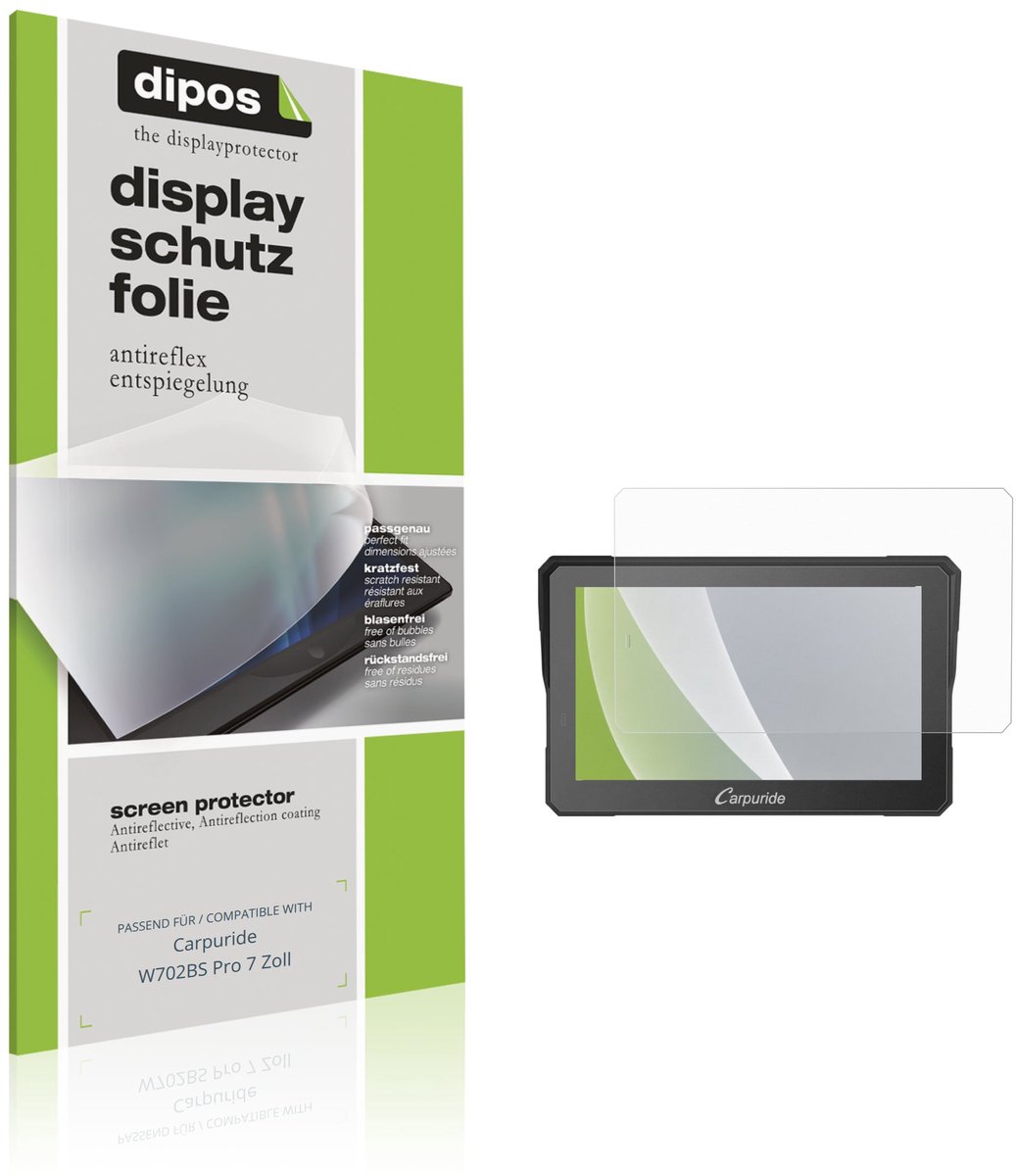 dipos – 2x Matte Beschermfolie geschikt voor Carpuride W702BS Pro 7 Inch | Krasbestendige & antireflecterende Screenprotector Ultra-Thin