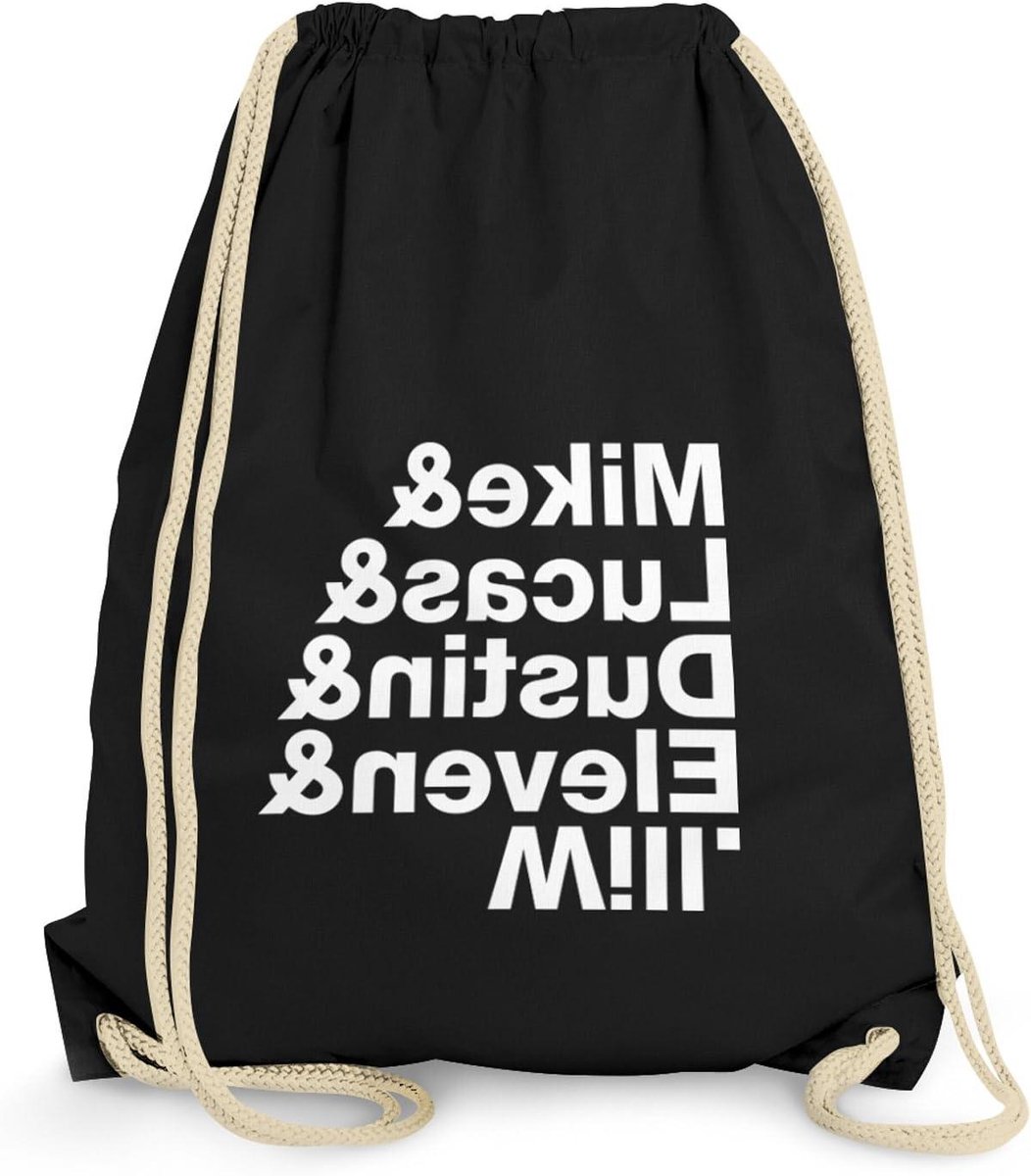 Gymtas - Sporttas Trekkoordtas - Sporten en Reizen - 100% Katoen Gecertificeerd - 38 cm x 42 cm - Zwart