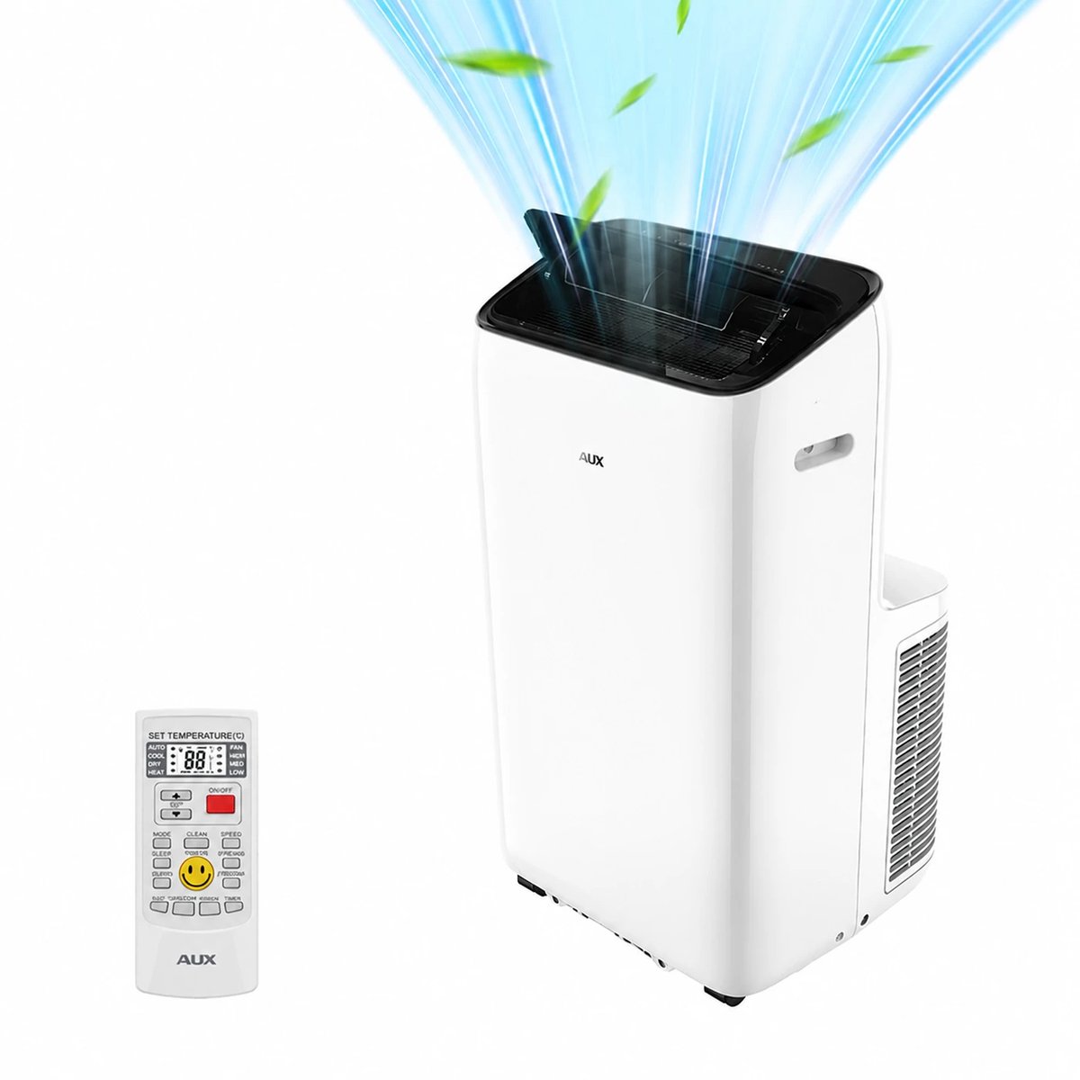 KungFu buy Mobiele airconditioner 12000 BTU inverter 3-in-1 koeler met afstandsbediening, stille werking en R290 koelmiddel