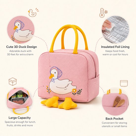 Draagtas - Draagbaar Koeltas - Lunchtas GeïSoleerde - Voor Dames En Kinderen - Voor Picknicks,Barbecues,Buitenactiviteiten, Kamperen van Bobypet — afbeelding 2