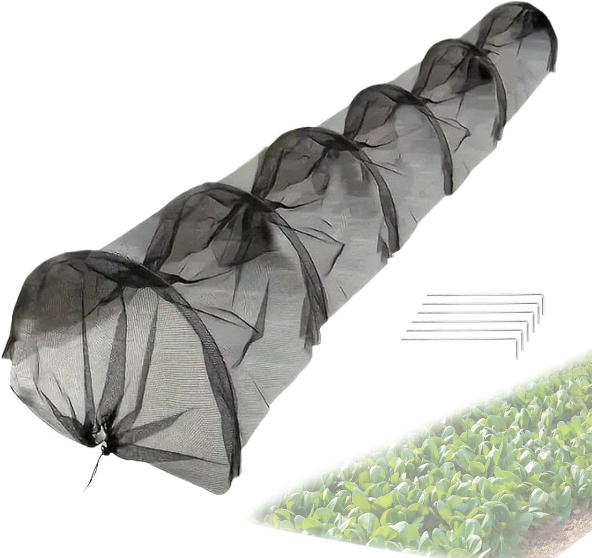 Tuin Rijafdekking - Plantenbeschermingstent Kweektunnel - Bescherming tegen Weer - Hoge Dichtheid Gaas - 300x45x45 cm - Niet gespecificeerd