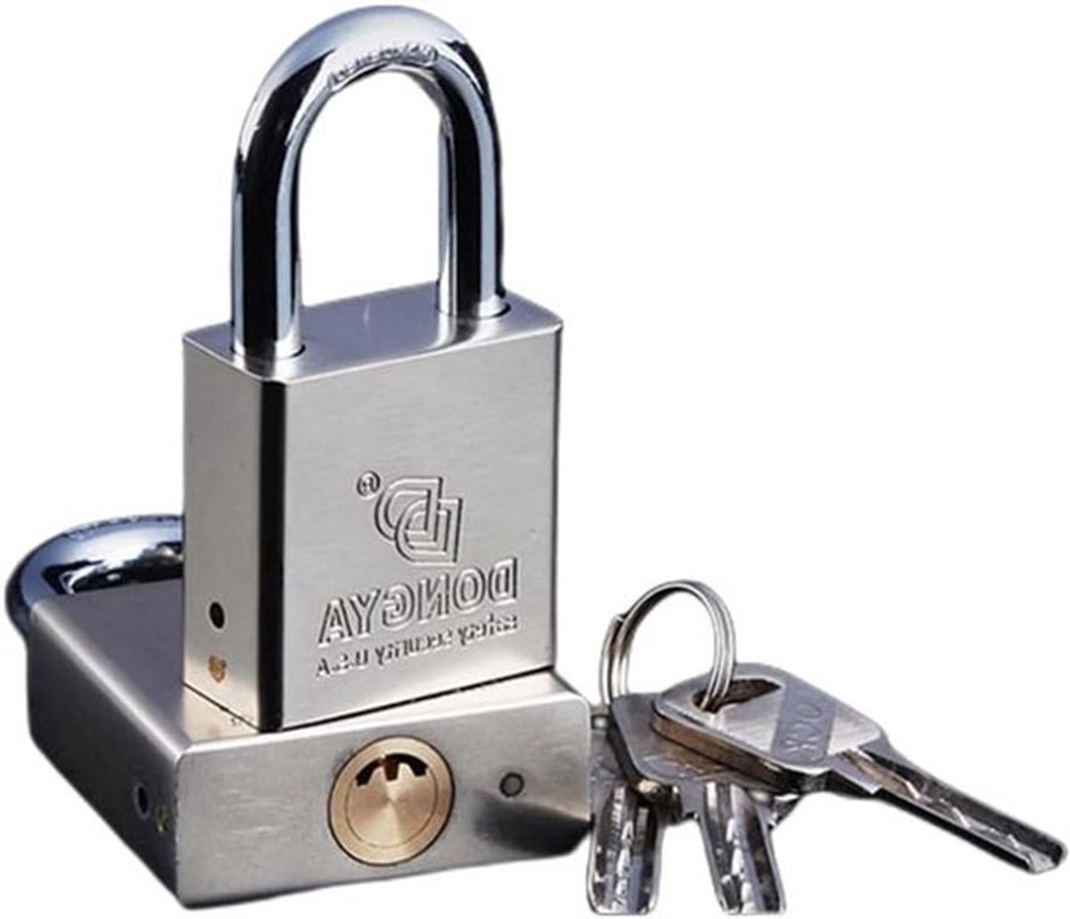 Zware 50mm Hangslot met 3 Sleutels, Weerbestendig en Hoogbeveiligd voor Opslag, Garage en Container