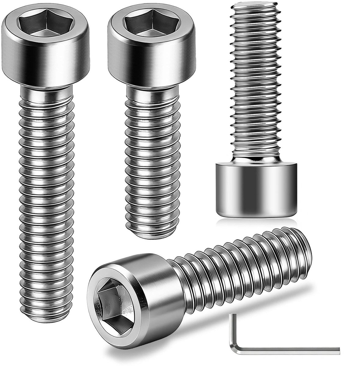 M3 Zylinderschroeven met Innensechskant, 60 Stuks, 3x8 mm