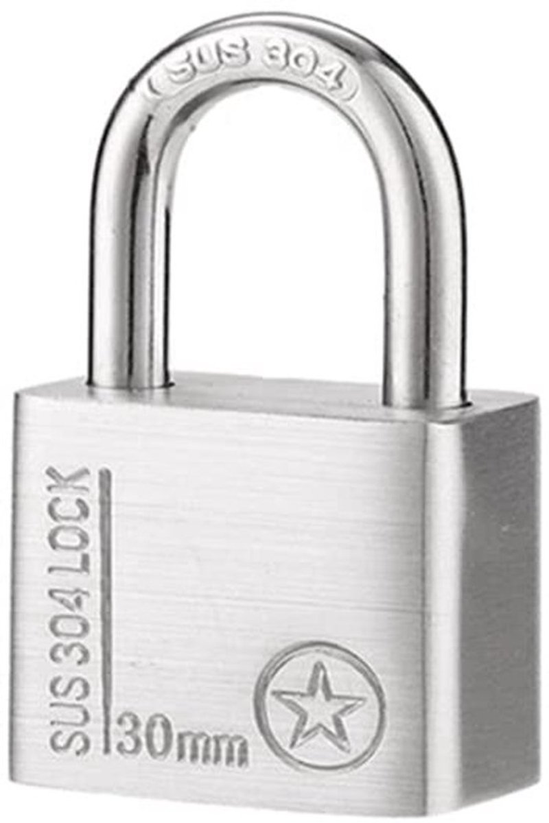 Hangslot Waterdicht - Buitenhangslot - Sleutels - Heavy Duty - Roestvrij Staal - B-level Cilinder - Slot