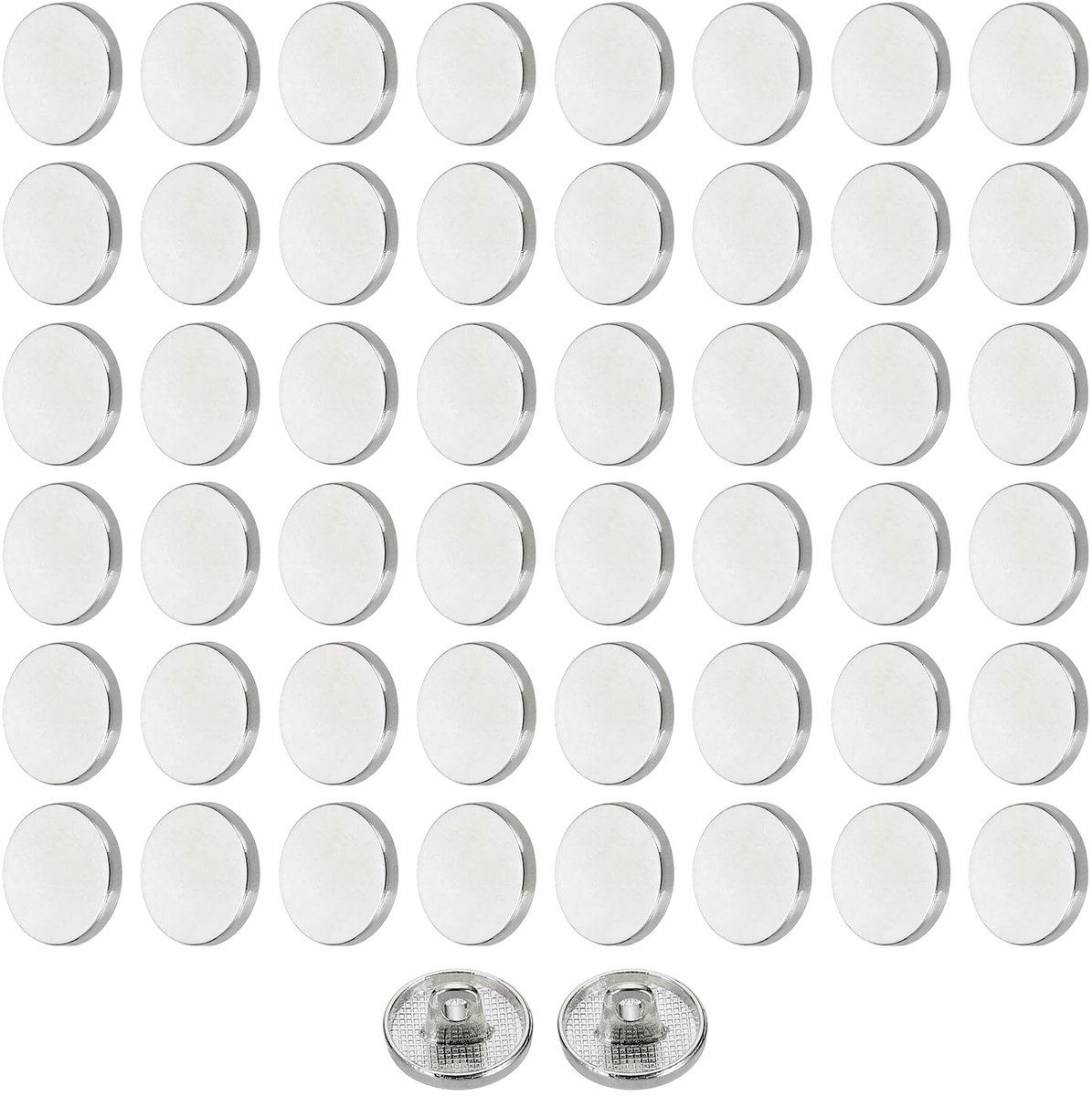 50 Stuks metalen knopen 12mm voor kleding en handwerk