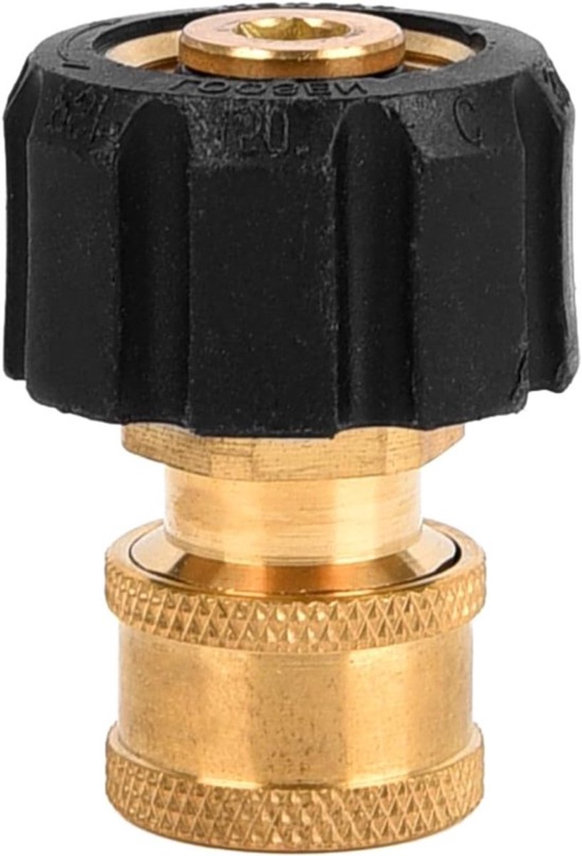 Hoge Druk Reiniger Adapter M22 Mannetje naar 1/4 Snelle Plug Koppeling voor Tuinslangen en Slangen met Messing Draad