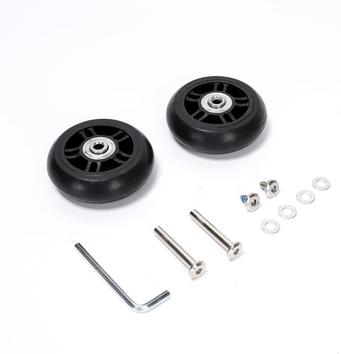 Vervangende Trolleywielen Set van 70mm x 27mm voor Meubels en Kasten - Duurzaam en Stil