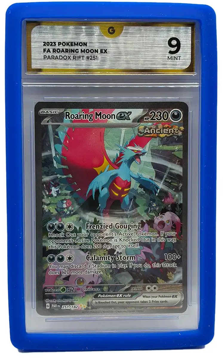 PSA Slab Guard - Siliconen Bumper voor PSA Graded Cards - Blauw