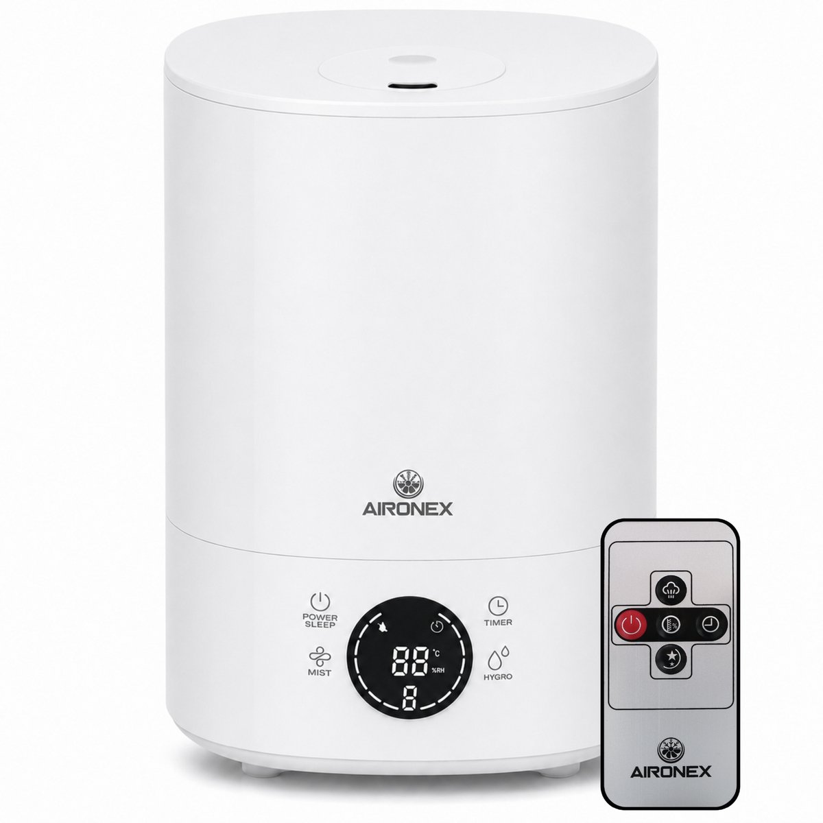 Bol.com Aironex Luchtbevochtiger 6 Liter - Topfill - Aroma - Luchtbevochtigers - Humidifier - Geschikt voor Woonkamer, Kantoor, ... aanbieding