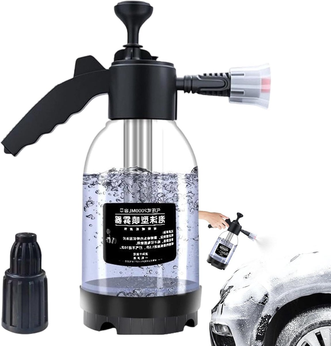 Tuin Drukspuit - Handbediende Sproeier - Planten Water Geven - Lekdicht Systeem - 2 Liter - Wit