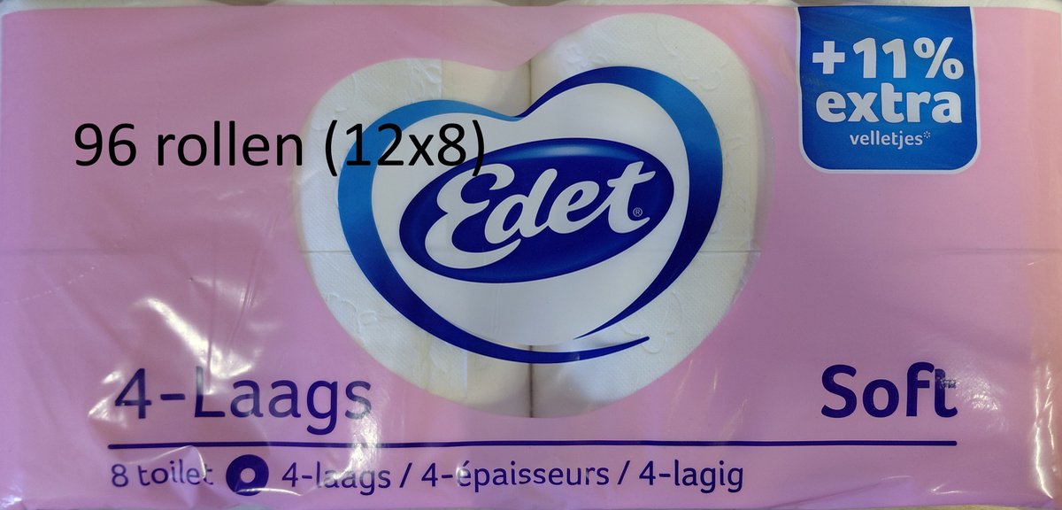 Edet Soft - toiletpapier - 96 rollen