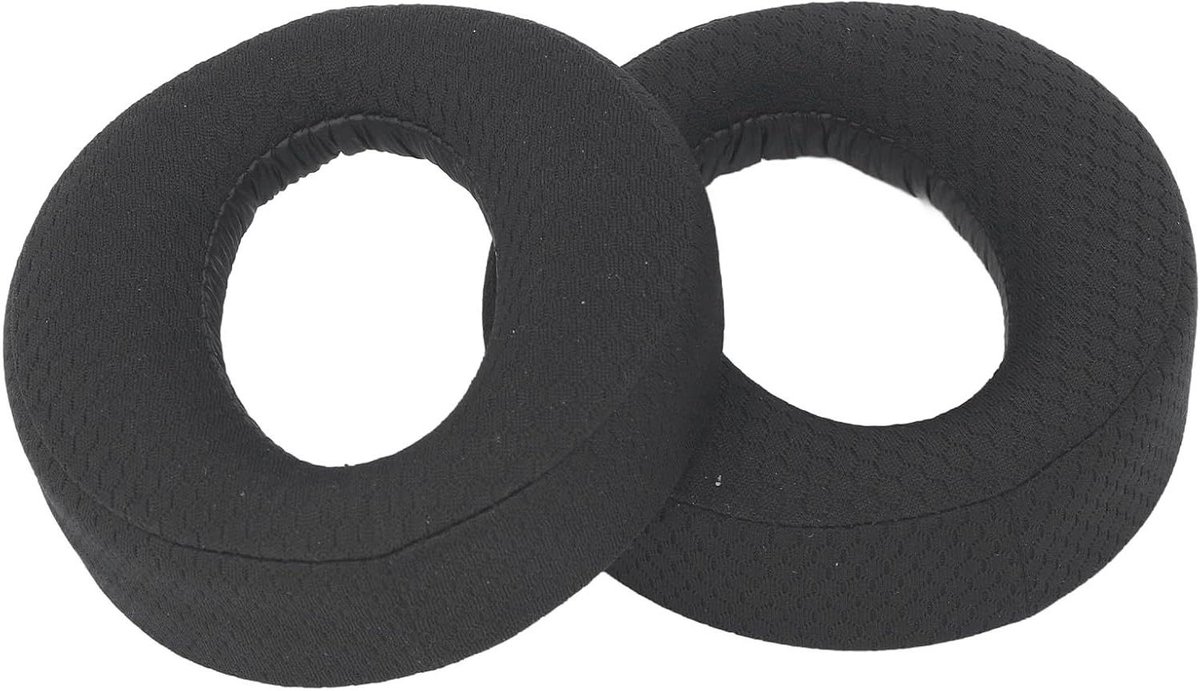 Oorkussens Vervanging - Koptelefoon Kussens - Verbeteren Luisterervaring - Ademend Mesh Materiaal - 19 x 10 x 4 cm - Zwart