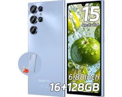 OUKITEL C61 Smartphone 4G- 16 GB RAM- 128 GB Opslag-5150 mAh Accu-Android 15