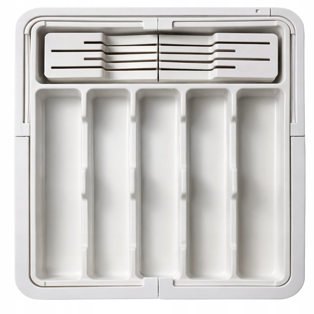 Uitschuifbare Besteklade Organizer - Wit