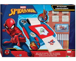 Multiprint Spiderman - stempel-/stickermachine - 7 stempels + 12 viltstiften