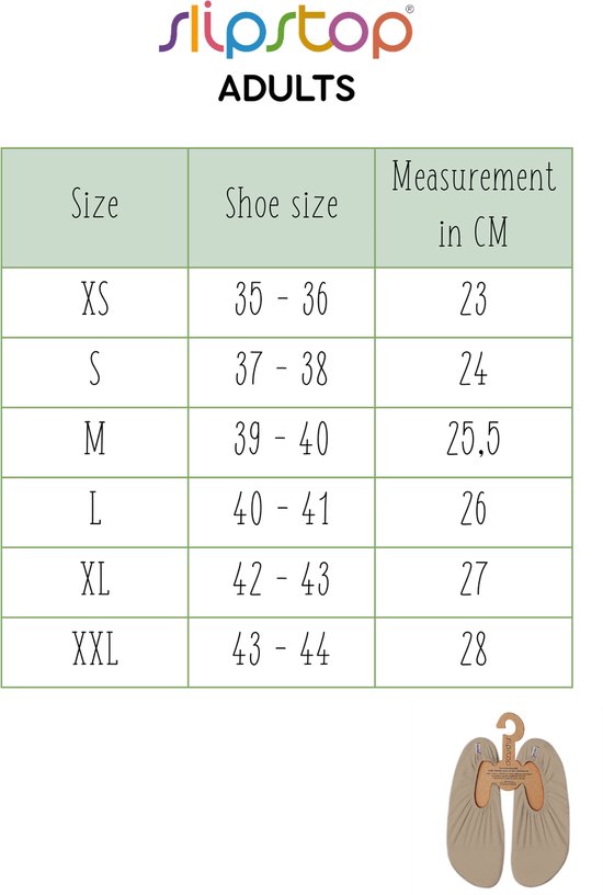 Slipstop antislip waterschoen Sax Adult - Maat M - 39-40