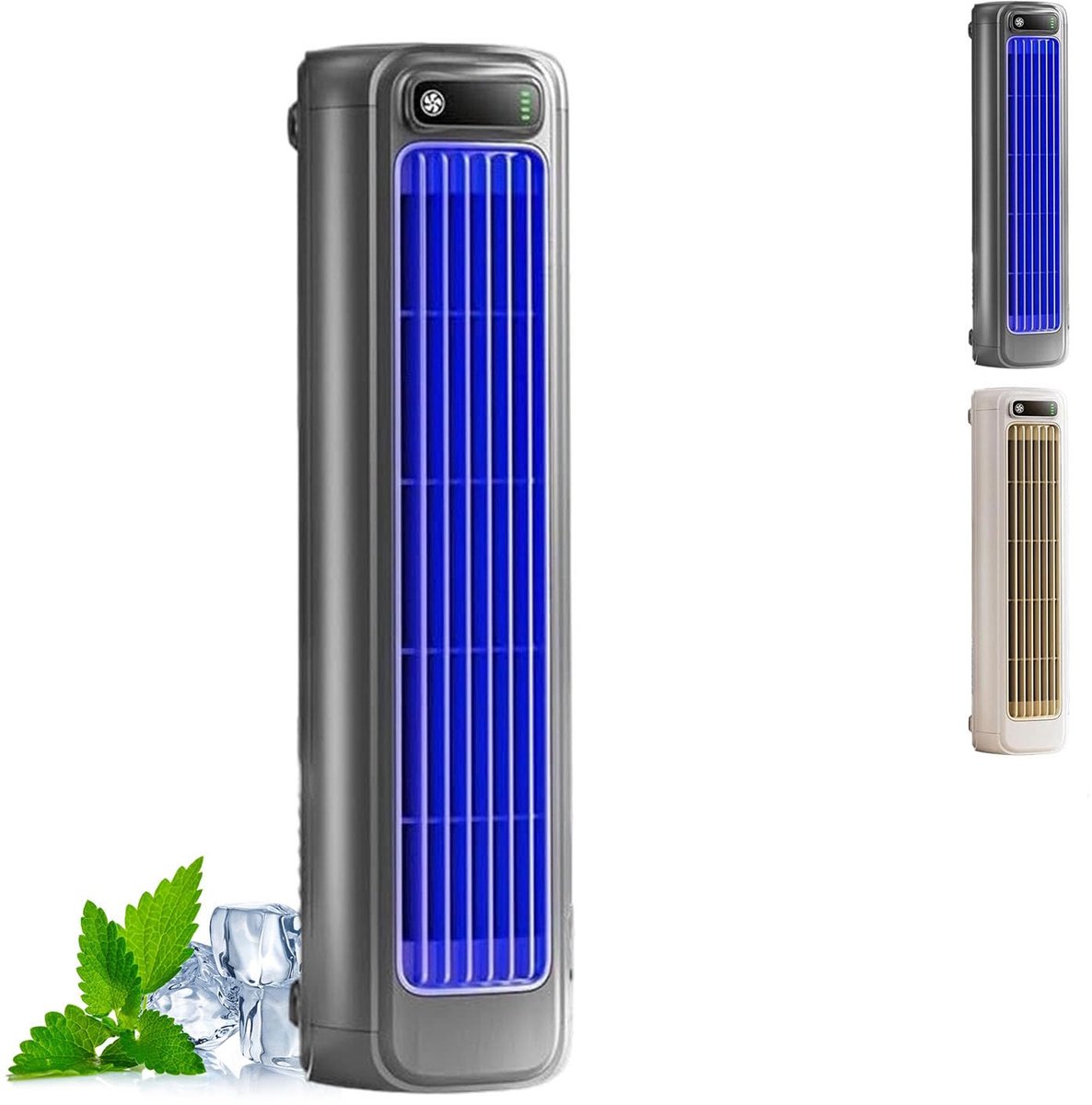 COOAU - Premium Aircooler Muurmontage - Zonder Boren Ventilator - Energiezuinige Koeler met Drie Snelheden - Draagbare Mobiele Airco Cooler voor Slaapkamer, Keuken en Badkamer - Compacte Wandventilator met Geavanceerde Waterkoeling - Zwart