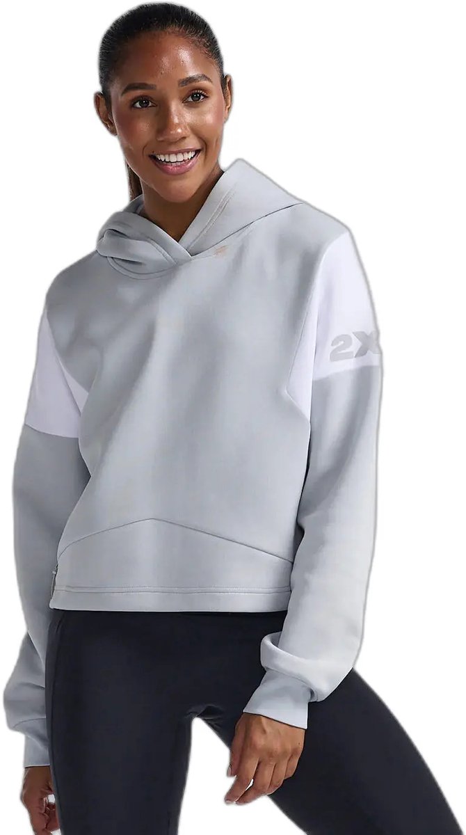 Dames Hoodie 2XU Form Spliced Crop