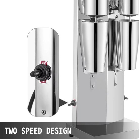 Drankmixer Dubbele Kop - Milkshake Machine - Snelle Drankjes Maken - 180 Watt Krachtige Motor - 800 ml Capaciteit — afbeelding 4