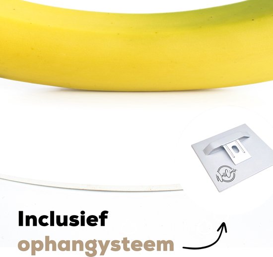 Copie de l'assiette en plastique Banana Wall Circle jaune ⌀ 140 cm