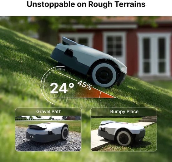 Archi AI Draadloze Robotmaaier - Grasmaaier - Tot 900 m² - 4G, WiFi en Bluetooth - Automatische Kaartvorming en Obstakelvermijding — afbeelding 5