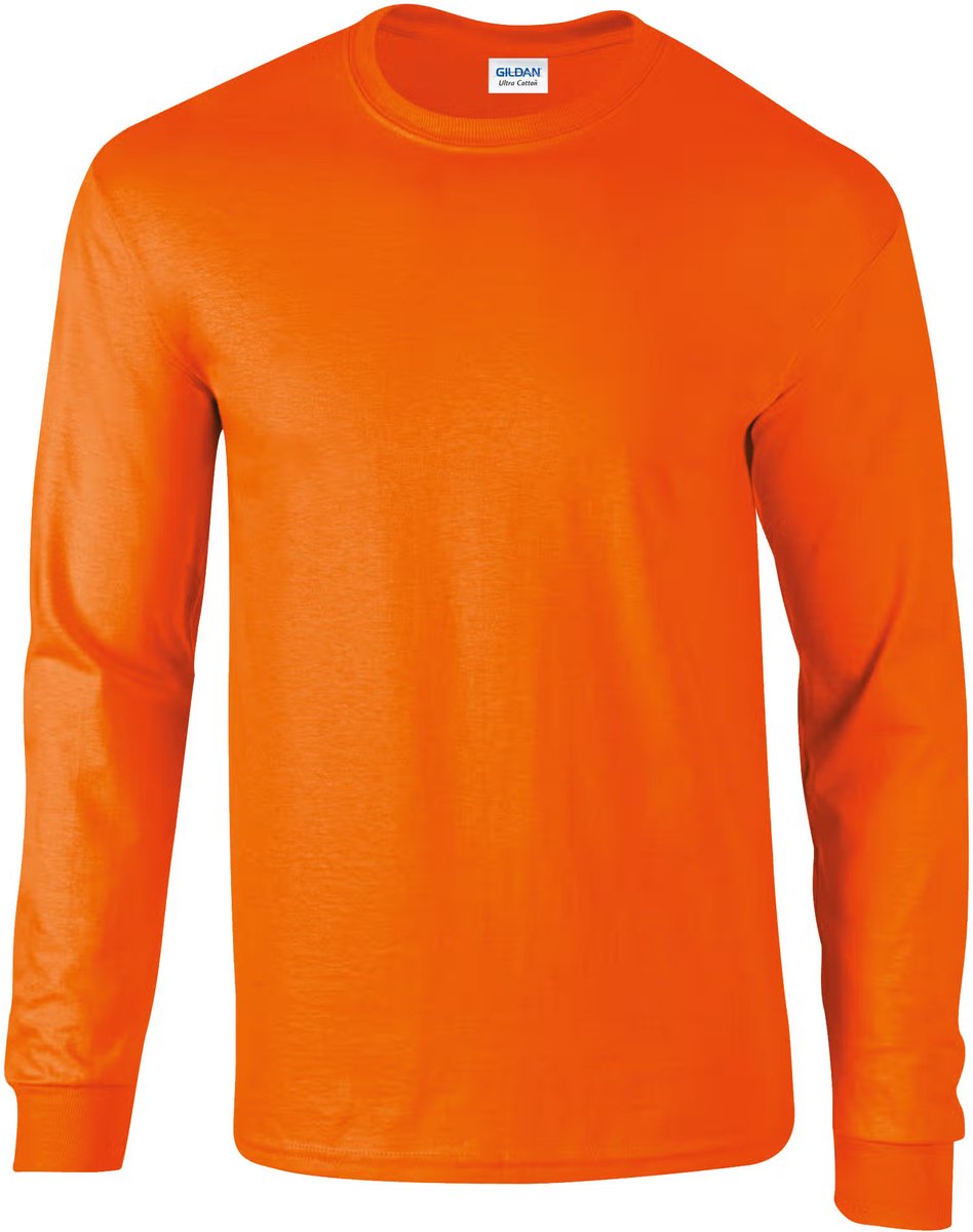 Ultra katoen lange mouwen T-shirt Gildan