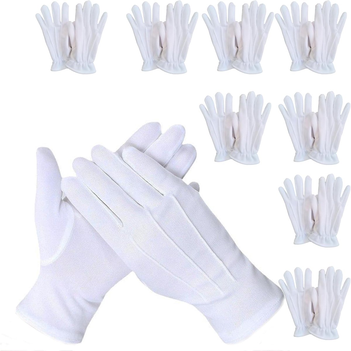Handschoenen, witte paradehandschoenen, dunne handschoenen, witte handschoenen, witte handschoenen, witte handschoenen, witte handschoenen, etiketten handschoenen, wit genaaide