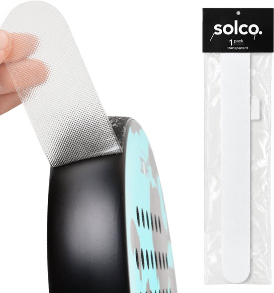 Solco Protectiontape voor Padelrackets Transparant met Profiel - 1 Stuk - Padel Protector - Racket Kras Bescherming - Afgerond