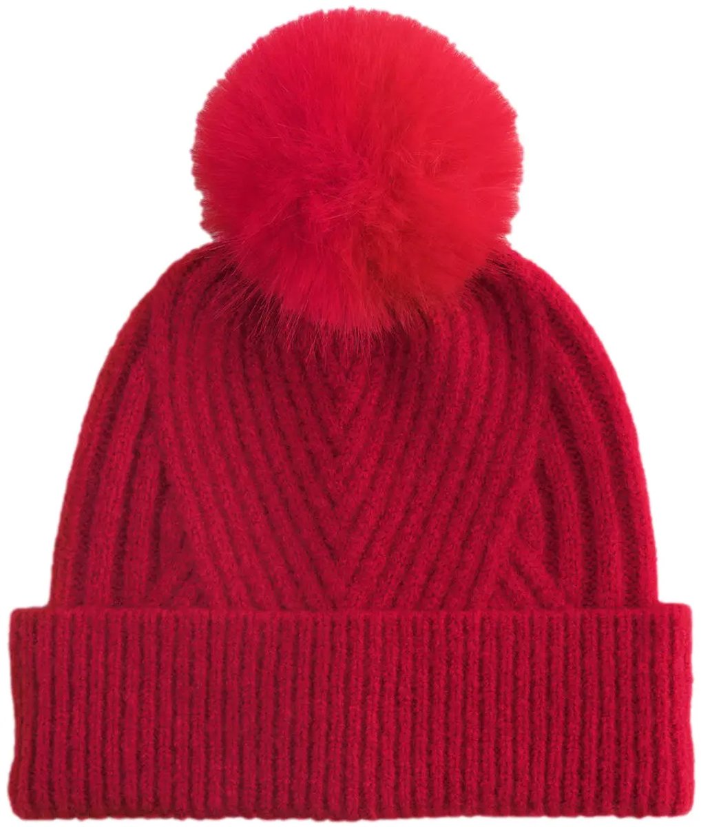 Snow Luxe Beanie - Classic Red - One Size