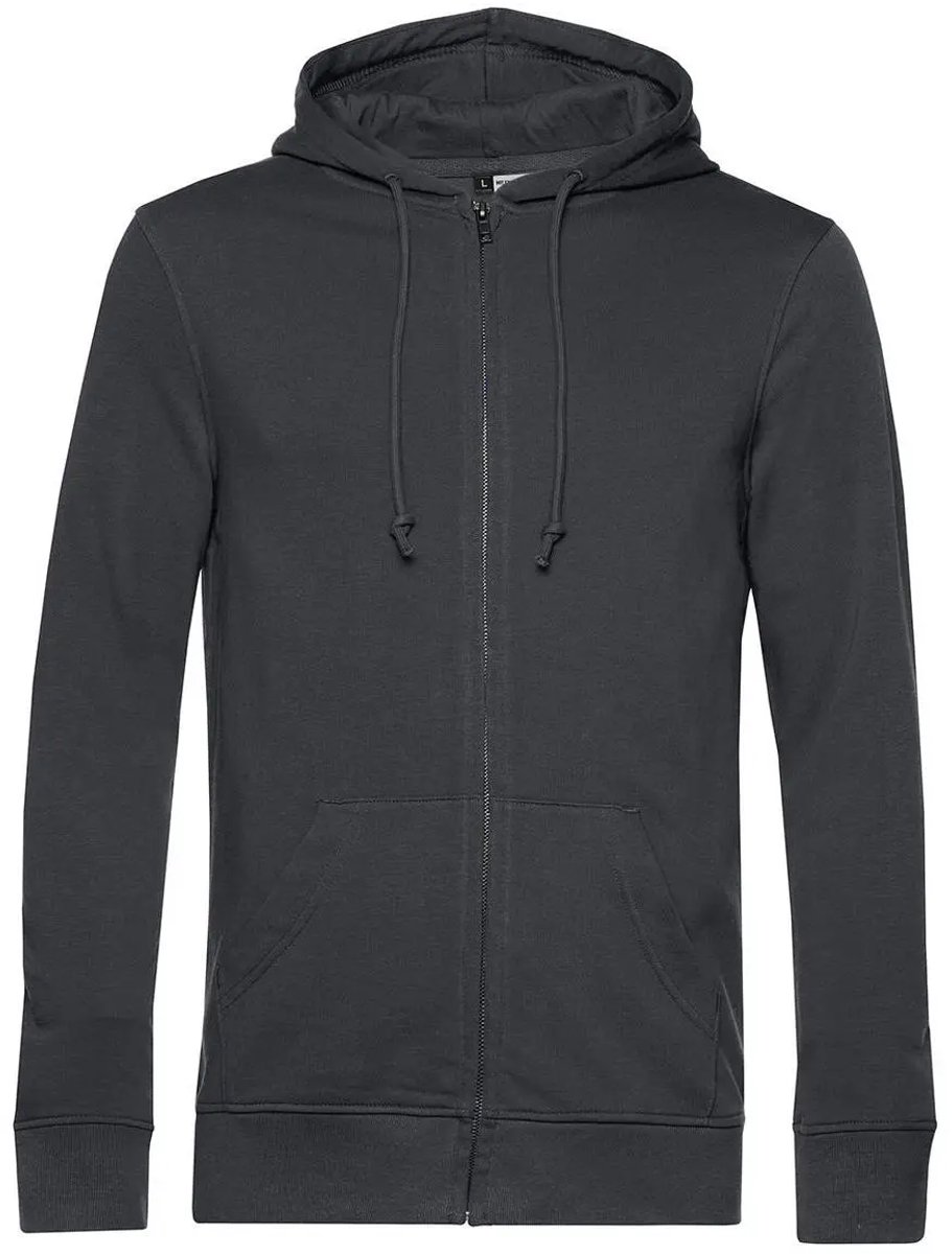 Hooded sweatshirt met rits B&C Organic