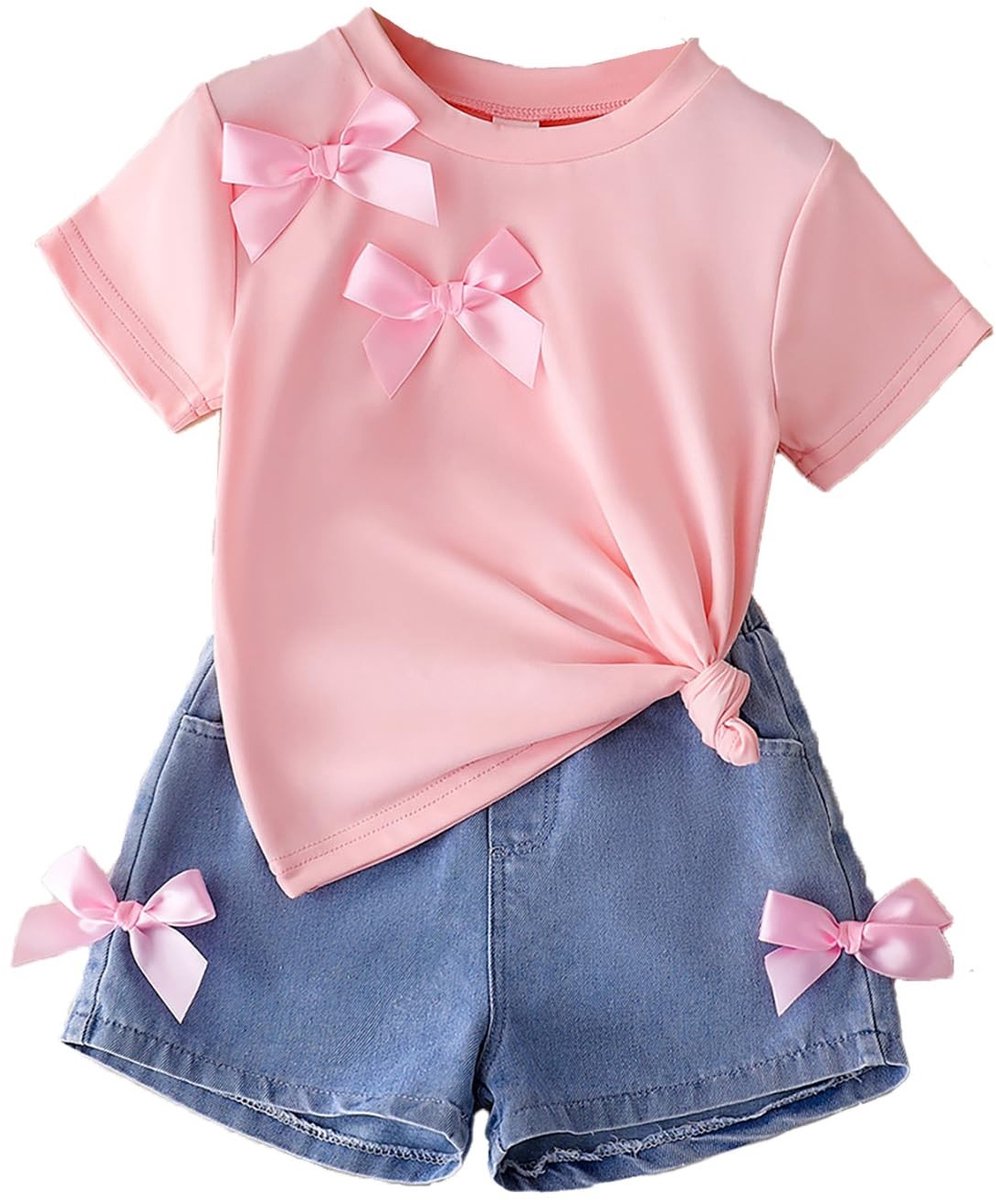 Omgoods - 2-delig Zomeroutfit voor Meisjes met T-Shirt en Shorts