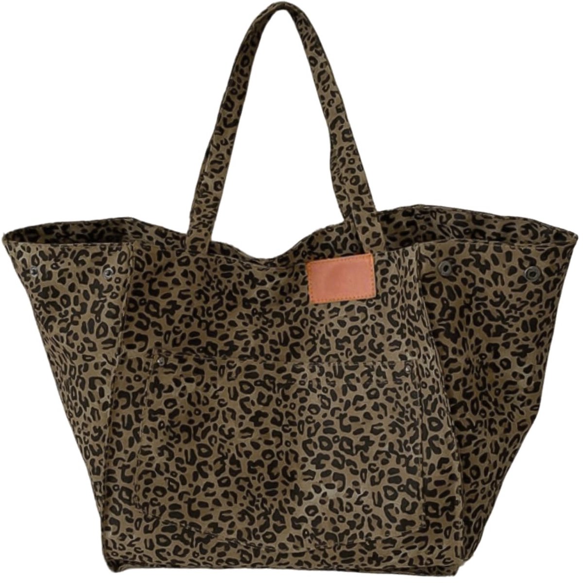Omgoods - Verstelbare Shopper Bag met Luipaardprint